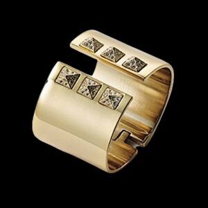 New Victoria Secret hinged goldtone cuff